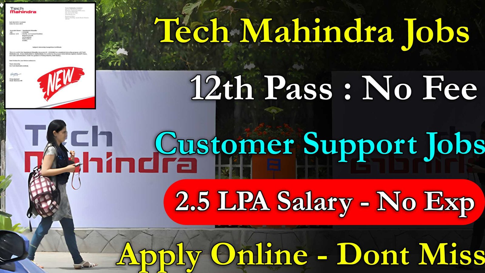 Tech Mahindra Recruitment 2024 | Work from Home Jobs 2024