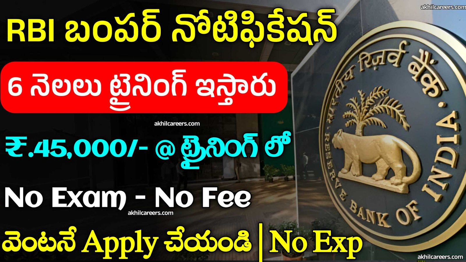 RBI లో సూపర్ జాబ్స్ RBI Recruitment 2024 RBI Summer Internship 2024