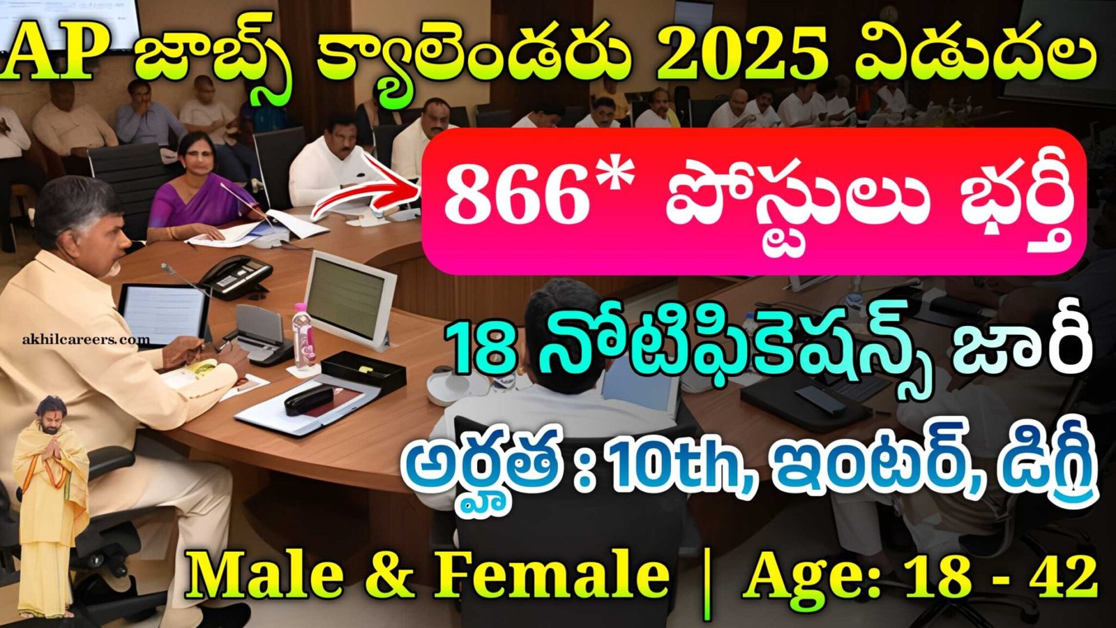 AP జాబ్స్ క్యాలెండరు లో 866 జాబ్స్ AP Jobs Calendar 2025 Latest